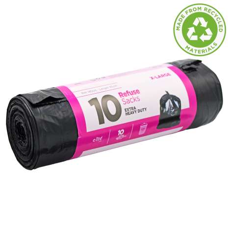 E-Lite Extra Heavy Duty Refuse Sacks (100L) - Roll of 10