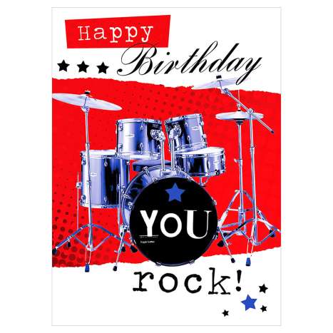 Garlanna Greeting Cards Code 50 - Birthday You Rock
