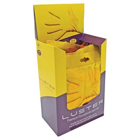 Luster Premium Household Rubber Gloves - Medium