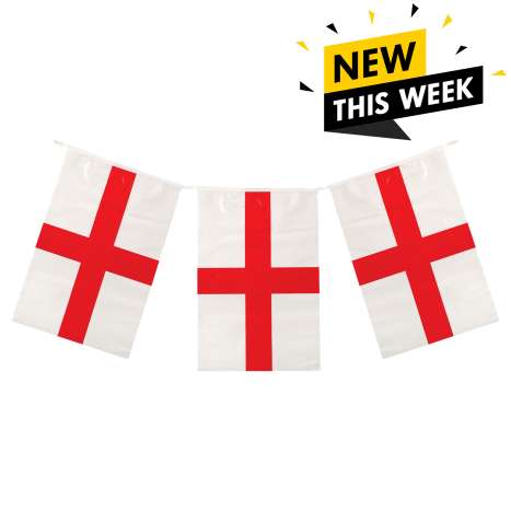 England Flag Bunting 4M (11 Flags)