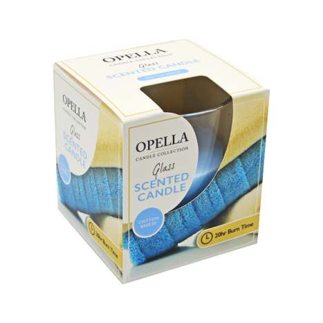 Opella Scented Glass Candle - Cotton Breeze