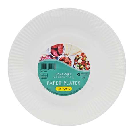 Homeware Essentials (9") Paper Plates - 25 Pack