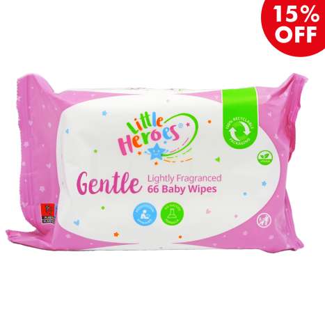 Little Heroes Lightly Fragrance Baby Wipes 66 Pack - Gentle