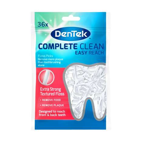 Dentek Floss Picks 36 Pack - Complete Clean