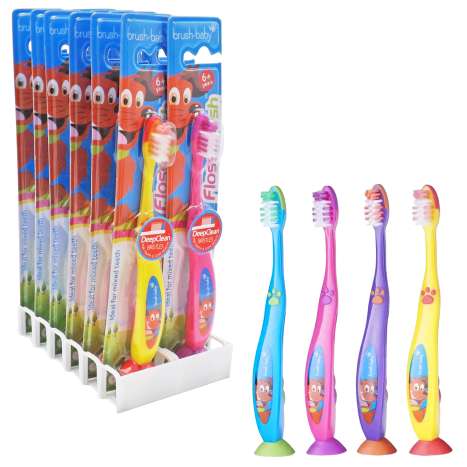 Brush-Baby FlossBrush Toothbrush (6+ Years) - Assorted Colours