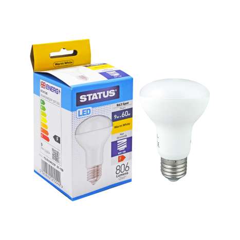 Status LED 9w=60w R63 Spot Light Large Screw Cap Bulb