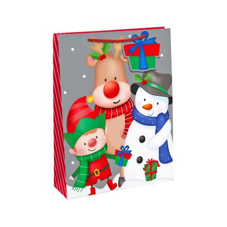 Medium Gift Bags (21.5cm x 25.5cm) - Christmas Friends
