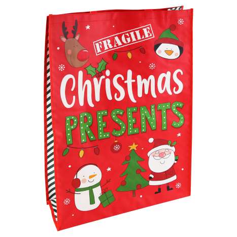 Shopping Bag - Fragile Christmas Presents (45cm x 70cm)