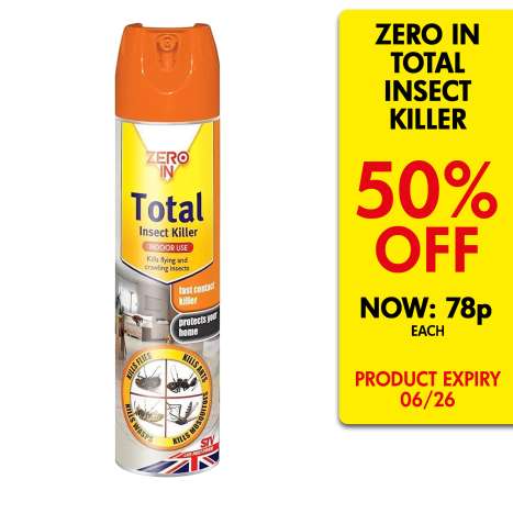 Zero In Total Insect Killer Aerosol (300ml) [*Expiry Date: 06/2026*]