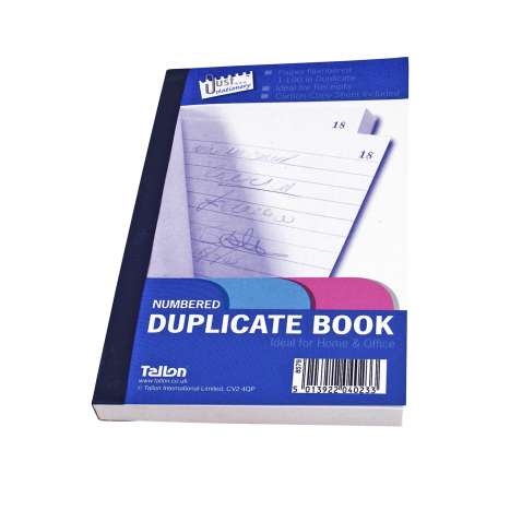 Numbered Duplicate Book 80 Pages