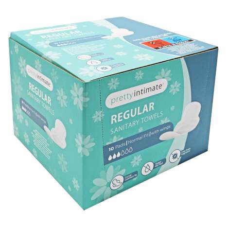 Pretty Intimate Regular Sanitary Towels 10 Pack