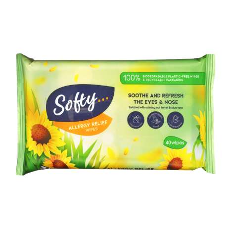 Softy Allergy Relief Wipes 40 Pack