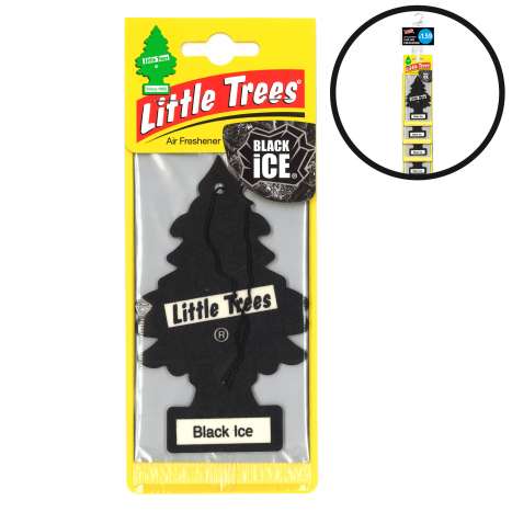 Little Trees Car Air Freshener - Black Ice (Clip Strip Provided)
