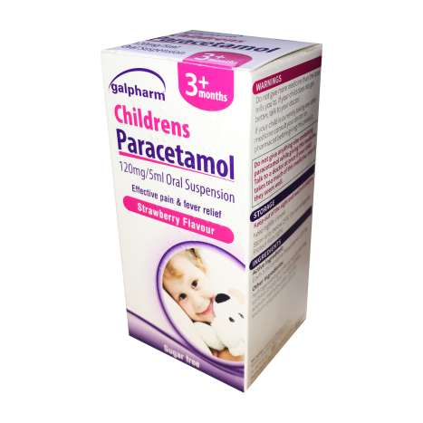 Galpharm Childrens 3+ Months Paracetamol Oral Suspension 100ml - Strawberry