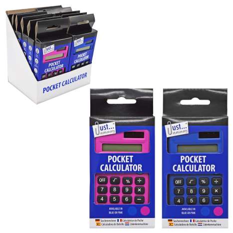 Pocket Calculators - Assorted Colours
