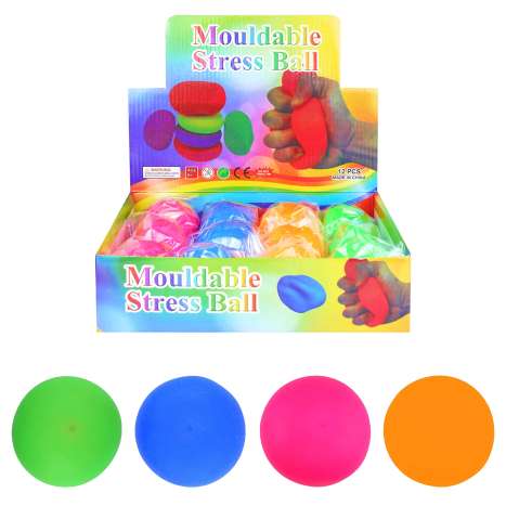 Mouldable Stress Balls (7cm) - Assorted Colours