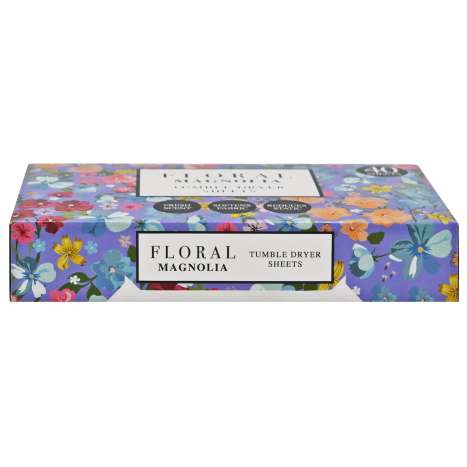 Floral Tumble Dryer Sheets 40 Pack - Magnolia