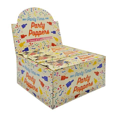 Party Poppers 12 Pack