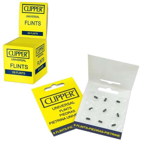 Clipper Universal Flints 9 Pack