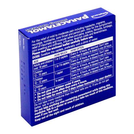 Galpharm Paracetamol (500mg) Caplets 16 Pack