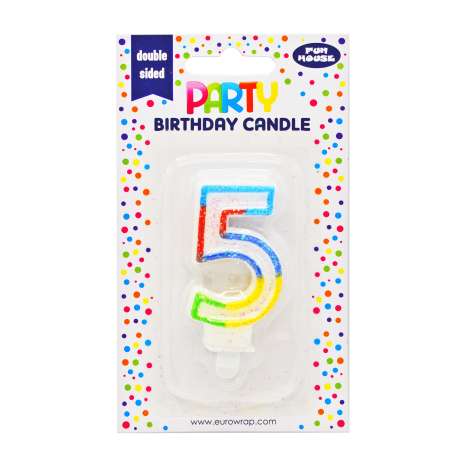 Number 5 Birthday Candle