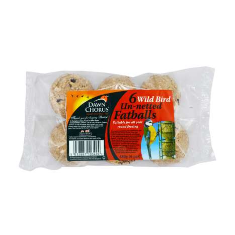 Dawn Chorus Wild Bird Un-Netted Fatballs 6 Pack