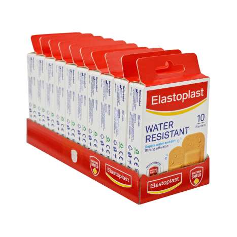 Elastoplast Water Resistant Plasters 10 Pack
