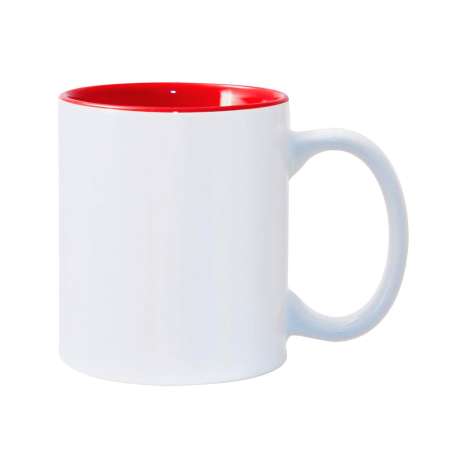 Simpa Mug 330ml - White & Red