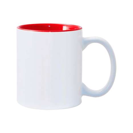 Simpa Mug (330ml) - White & Red