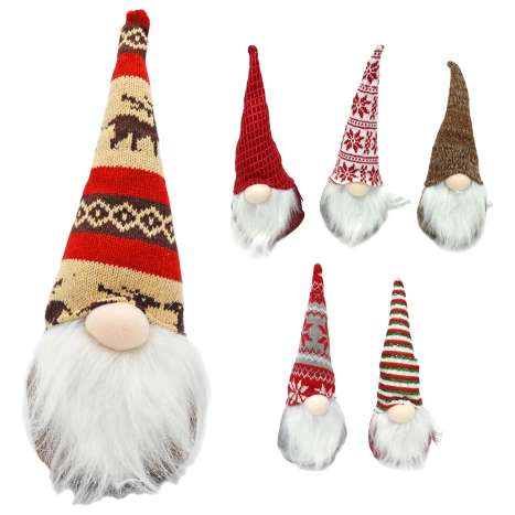 Gonk with Knitted Hat 23cm - Assorted Styles