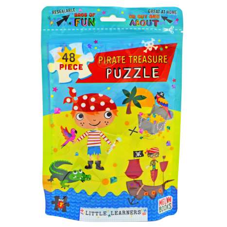 Little Learners Puzzle Bag 48 Pieces - Pirate Treasure