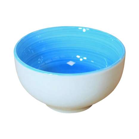 Simpa Tableware Bowl 600ml - White & Blue
