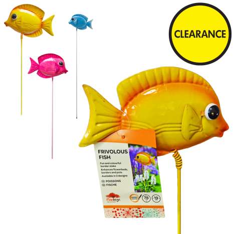 Garden Ornament Stake - Fish (Assorted Colours)