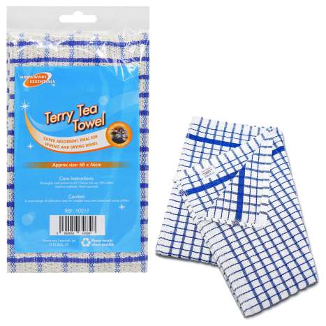 Homeware Essentials Terry Tea Towel (68cm x 46cm)