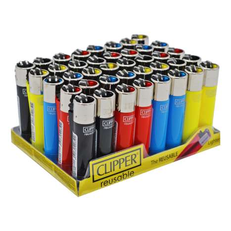 Clipper Flint Lighters - Assorted Colours