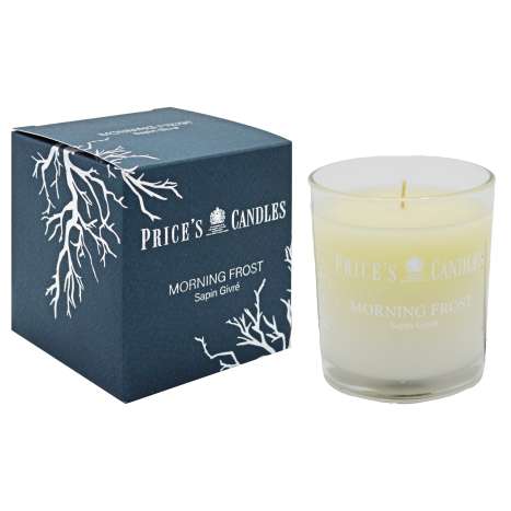 Price’s Luxury Gift Boxed Scented Glass Candle (8cm) - Morning Frost