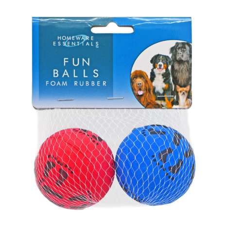 Homeware Essentials Foam Rubber Fun Balls 2 Pack
