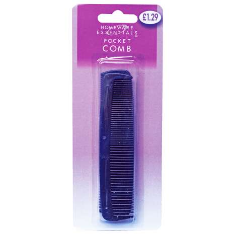 Homeware Essentials Black Pocket Combs 2 Pack (HE23)