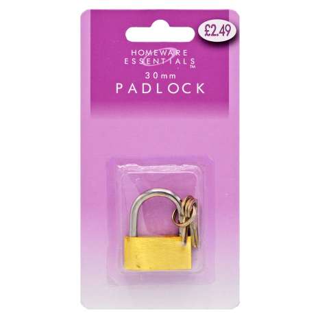 Homeware Essentials Padlock 30mm (HE27)