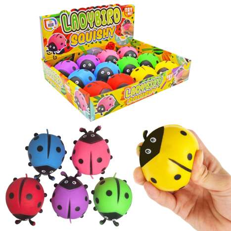 Ladybird Squishy 8cm - Assorted Colours