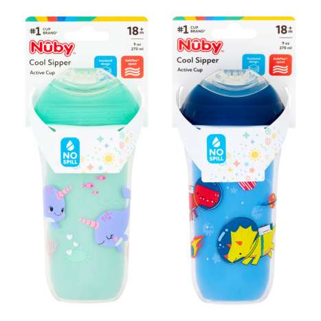 Nuby Cool Sipper Active Cup (18m+) 270ml - Assorted