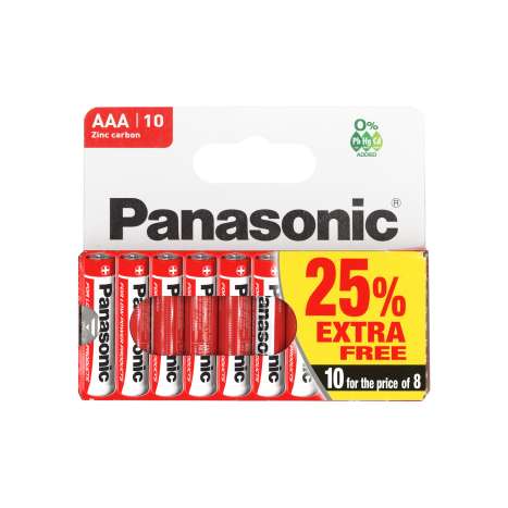 Panasonic AAA Batteries 10 Pack