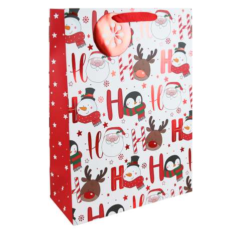 Extra Large Gift Bags (33cm x 45cm) - Ho Ho Ho