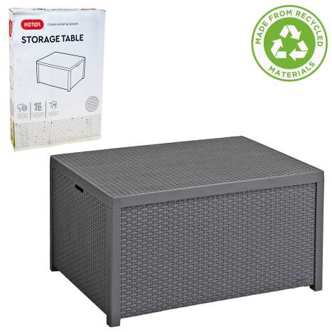 Keter Arica Outdoor Storage Table (79x59x42cm)