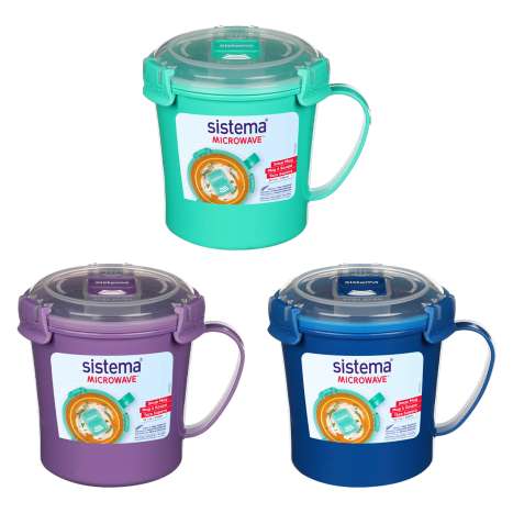 Sistema Microwaveable Cup (656ml) - Assorted Colours