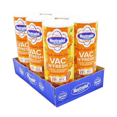 Neutradol Vac N' Fresh Carpet Freshener & Deodorizer 350g - Fresh Amber Glow