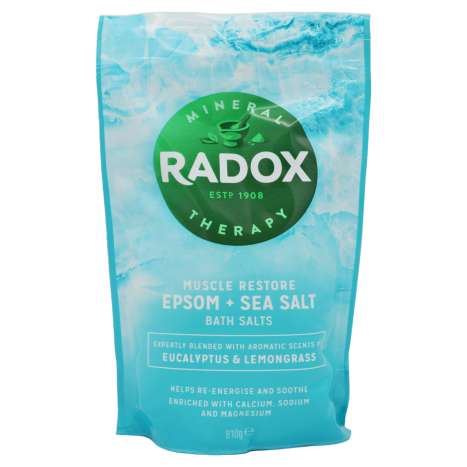 Radox Muscle Restore Epsom & Sea Salt Bath Salts - 810g