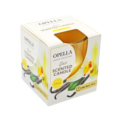 Opella Scented Glass Candle - Vanilla
