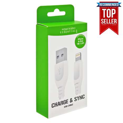 Homeware Essentials iPhone Lightning to USB Cable (1M)
