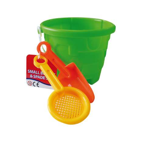 Homeware Essentials Small Bucket & Spade Set - Assorted Colours